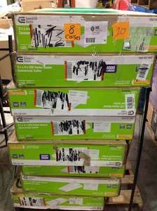 PALLET OF 8 CASES OF ASSORTED 2 FT X 4 FT LED CENTER BASKET COMMERICAL TROFFER CUSTOMER RETURNS SEE PICTURES