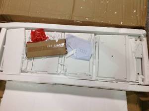PALLET OF HOME DECORATOR COLLECTION OXFORD WHITE 53.5 IN. FILE CABINET CUSTOMER RETURNS SEE PICTURES