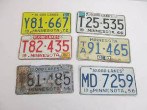 vintage license plates