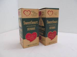 vintage Maryland cup sweetheart straws