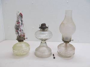 vintage oil lamps