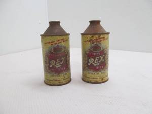 vintage fitgers rex beer cans