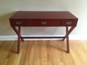 lot 14 image: Campaign Style Writing Desk