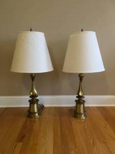 lot 77 image: Pair of Rembrandt Lamps