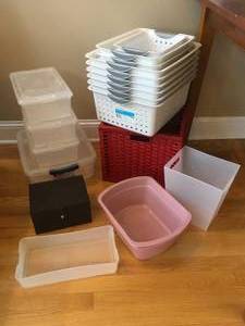 lot 127 image: Collection of Storage Bins