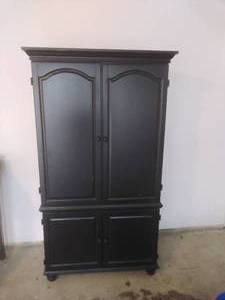 lot 121 image: Black Armoire
