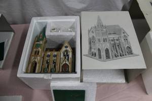 lot 79 image: Department 56 All Saints Corner Church from The Heritage Village Collection Christmas In The City Series #5542-5