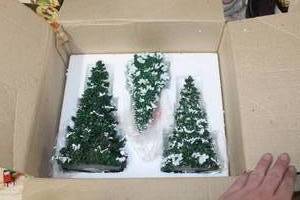 lot 101 image: Lot of (3) Christmas Tree Figurines