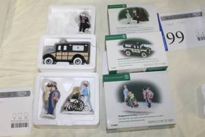 lot 95 image: Lot of (3) Department 56 - Bringing Home The Baby, The City Ambulance, City Professionals - Doctor & Nurse