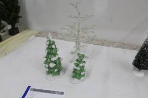 lot 111 image: Lot of (3) Christmas Tree Figurines