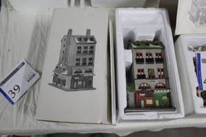lot 39 image: Department 56 Toy Shop And Pet Store from The Heritage Village Collection Christmas In The City Series #6512-9