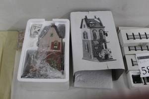 lot 57 image: Department 56 Spring St. Coffee House from The Heritage Village Collection Christmas In The City Series #5880-7