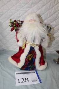 lot 128 image: Santa Claus with Presents Tree Topper 14