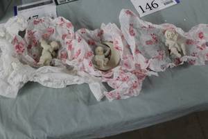 lot 145 image: Lot of (3) Department 56 Porcelain Snowbabies