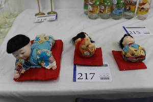 lot 217 image: Lot of (3) Oriental Decorative Baby Dolls