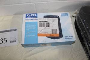 lot 235 image: ZyXEL Cable Modem 101001000 Gigabit Ethernet CDA-30360