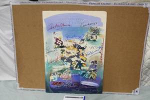 lot 244 image: Signed NFL Football Wall Art