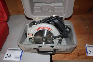lot 24 image: Porter-Cable Circular Saw 7-14 743 with Case