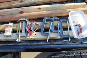 lot 101 image: Lot of (10) C-Clamps, Gluing Clamp