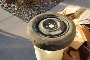 lot 109 image: Michelin T13580R14 Temporary Spare Tire with 14 5-Lug Steel Wheel