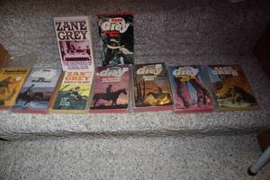 lot 243 image: Lot of (9) Zane Grey Paperback Novels