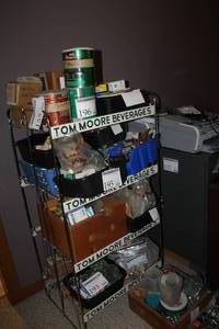 lot 155 image: Tom Moore Beverages Wire Rack Display 4-tier