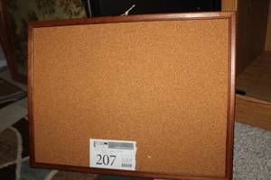 lot 207 image: Wood Frame Cork Board