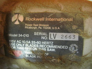 lot 40 image: Rockwell Miter Saw