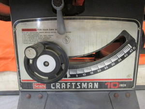 lot 11 image: Craftsman 10 Table Saw