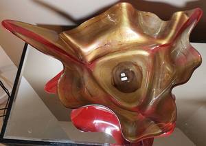 Contemporary Pop Art Glass Centerpiece