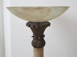 Amber Column Lantern Torchiere
