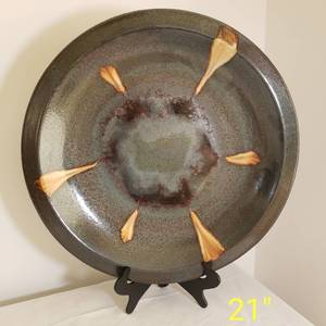 Decorative Clay Charger Platter