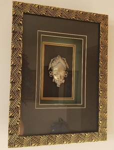 African Tribal Mask Shadow Box