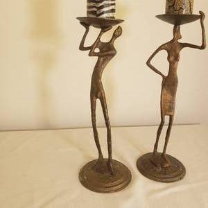 Metal Figure Candle Holders