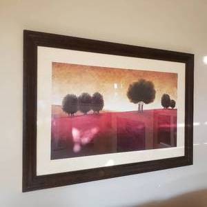 Large Warm Landscape Framed Print