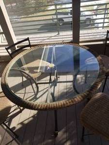 Wrought Iron Frame Patio Set B