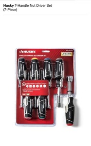 lot 21 image: HUSKY 3 PIECE PLIER AND WRENCH SET AND HUSKY 7-PIECE T-HANDLE NUT DRIVER SET NOT USED SEE PICS