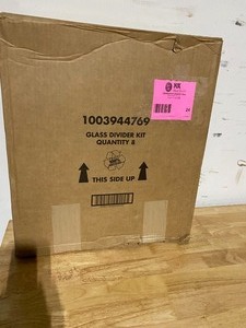 lot 24 image: PRATT RETAIL SPECIALTIES Glass Divider Moving Kit 30 CT 8-PACK NOT USED SEE PICS