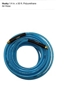 lot 38 image: HUSKY 14 IN. X 50FT. POLYURETHANE AIR HOSE AND HUSKY BLACK AIR HOUSE OPEN BOX NOT USED SEE PICS