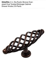 lot 47 image: 3 DIFFERENT (10-PACKS) OF  GLIDERITE BRONZE CABINET DRAWER KNOBS NOT USED SEE PICS