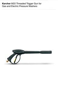 lot 52 image: KARCHER M22 THREADED TRIGGER GUN FOR GAS AND ELECTRIC PRESSURE WASHERS NOT USED SEE PICS