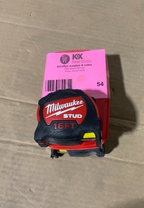 lot 54 image: 2 MILWAUKEE 16 FT. STUD TAPE MEASURE NOT USED SEE PICS