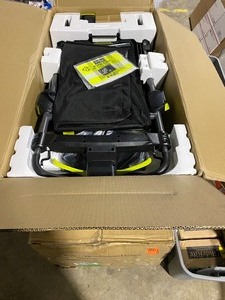 lot 81 image: RYOBI 20 in. 40-Volt 6.0 AH LIthium-Ion Battery Brushless Cordless Walk Behind Self-Propelled Lawn Mower with Charger Included SEE PICS