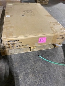 lot 85 image: HUSKY 46 IN. ADJUSTABLE HEIGHT WORK TABLE SEE PICS