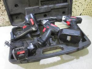 lot 16 image: Drill Master Cordless Tool Set Dril...