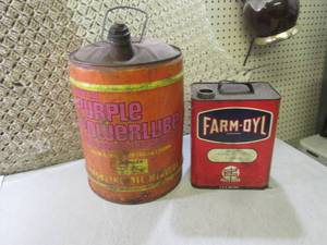 lot 19 image: 2 Vintage Oil Cans  RM3...