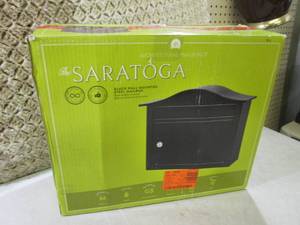 lot 71 image: Saratoga Black Wall-Mount Lockable ...