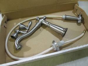 lot 122 image: Delta Kitchen Faucet with Sprayer  ...