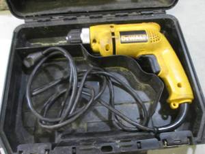 lot 168 image: Dewalt Electric Drill with Case Wor...