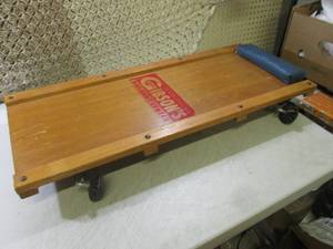 lot 174 image: Wood Garage Floor Creeper  RMWS...